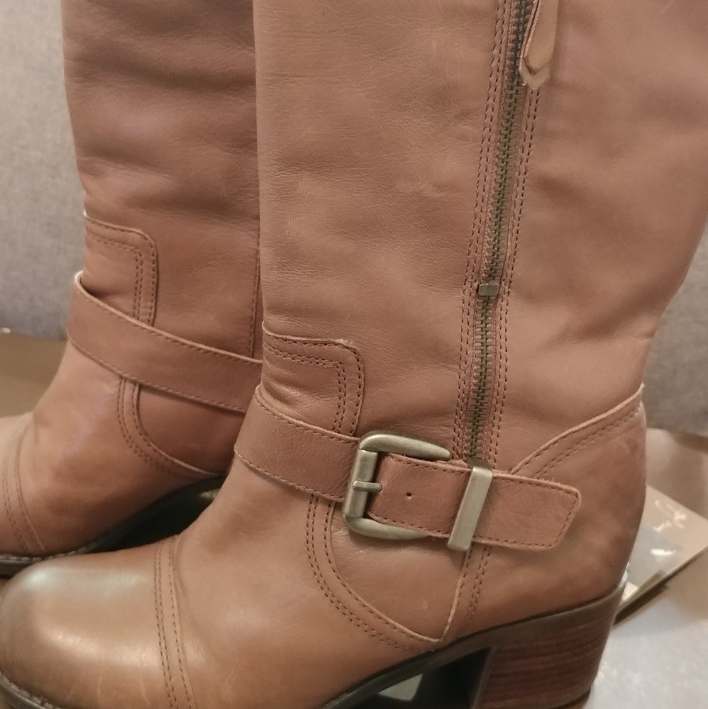 Franco Sarto Leather Boots A-Jelly Metador
